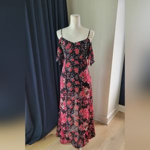 TARGET | Cold Shoulder Floral Maxi Dress